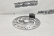 Stainless Steel Harley Davidson Brake Rotor AFTER Chrome-Like Metal Polishing and Buffing Services - Stainless Steel Polishing