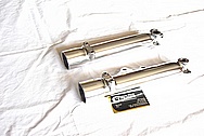 1975 Norton Commando MKIII Motorcycle Aluminum Forks AFTER Chrome-Like Metal Polishing and Buffing Services