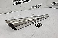 Stainless Steel Motorcycle Exhaust System AFTER Chrome-Like Polishing and Buffing - Stainless Steel Polishing