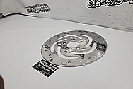 Harley Davidson Steel Brake Rotor AFTER Chrome-Like Metal Polishing - Steel Polishing