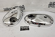 Motorcycle Engine Cover Piece AFTER Chrome-Like Metal Polishing and Buffing Services / Restoration Services - Aluminum Polishing