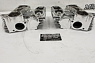 Harley Davidson Motorcycle Cylinders and Heads AFTER Chrome-Like Metal Polishing and Buffing Services / Restoration Services - Aluminum Polishing - Motorcycle Polishing 