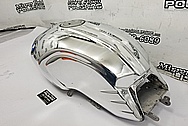 BMW Nine-T Motorcycle Aluminum Tank and Cover Piece AFTER Chrome-Like Metal Polishing and Buffing Services / Restoration Services - Aluminum Polishing - Motorcycle Polishing