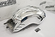 BMW Nine-T Motorcycle Aluminum Tank and Cover Piece AFTER Chrome-Like Metal Polishing and Buffing Services / Restoration Services - Aluminum Polishing - Motorcycle Polishing