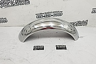 Stainless Steel Motorcycle Front Fender AFTER Chrome-Like Metal Polishing and Buffing Services / Restoration Services - Stainless Steel Polishing - Motorcycle Polishing