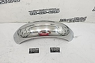 Stainless Steel Motorcycle Front Fender AFTER Chrome-Like Metal Polishing and Buffing Services / Restoration Services - Stainless Steel Polishing - Motorcycle Polishing