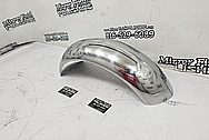 Stainless Steel Motorcycle Front Fender AFTER Chrome-Like Metal Polishing and Buffing Services / Restoration Services - Stainless Steel Polishing - Motorcycle Polishing