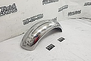 Stainless Steel Motorcycle Front Fender AFTER Chrome-Like Metal Polishing and Buffing Services / Restoration Services - Stainless Steel Polishing - Motorcycle Polishing