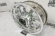 Harley Davidson Aluminum Motorcycle Wheels AFTER Chrome-Like Metal Polishing and Buffing Services / Restoration Services - Aluminum Polishing - Motorcycle Polishing