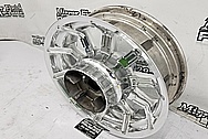 Harley Davidson Aluminum Motorcycle Wheels AFTER Chrome-Like Metal Polishing and Buffing Services / Restoration Services - Aluminum Polishing - Motorcycle Polishing