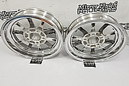 Aluminum Motorcycle Wheels AFTER Chrome-Like Metal Polishing and Buffing Services / Restoration Services - Aluminum Polishing - Motorcycle Polishing - Wheel Polishing 