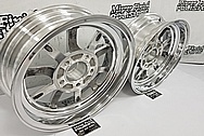 Aluminum Motorcycle Wheels AFTER Chrome-Like Metal Polishing and Buffing Services / Restoration Services - Aluminum Polishing - Motorcycle Polishing - Wheel Polishing 