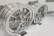 Aluminum Motorcycle Wheels AFTER Chrome-Like Metal Polishing and Buffing Services / Restoration Services - Aluminum Polishing - Motorcycle Polishing - Wheel Polishing 