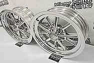 Aluminum Motorcycle Wheels AFTER Chrome-Like Metal Polishing and Buffing Services / Restoration Services - Aluminum Polishing - Motorcycle Polishing - Wheel Polishing 