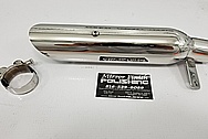 Harley Davidson Aluminum Motorcycle Lower Forks and Piece Project AFTER Chrome-Like Metal Polishing and Buffing Services / Restoration Services - Aluminum Polishing - Motorcycle Polishing