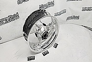 Suzuki GSXR 1000 Aluminum Motorcycle Wheel AFTER Chrome-Like Metal Polishing - Aluminum Polishing - Motorcycle Parts Polishing - Wheel Polishing 