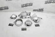 Kawasaki Motorcycle Engine Cover Parts AFTER Chrome-Like Metal Polishing and Buffing Services / Restoration Services - Aluminum Polishing - Motorcycle Polishing 