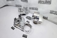 Harley Davidson Aluminum Motorcycle Engine Case, Transmission Case and Primary Cover AFTER Chrome-Like Metal Polishing and Buffing Services / Restoration Services - Aluminum Polishing - Motorcycle Polishing