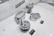 Harley Davidson Aluminum Motorcycle Engine Case, Transmission Case and Primary Cover AFTER Chrome-Like Metal Polishing and Buffing Services / Restoration Services - Aluminum Polishing - Motorcycle Polishing