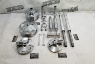 1965 Ducati 250 Scrambler Motorcycle Parts AFTER Chrome-Like Metal Polishing and Buffing Services / Restoration Services - Aluminum Polishing - Motorcycle Polishing