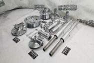 1965 Ducati 250 Scrambler Motorcycle Parts AFTER Chrome-Like Metal Polishing and Buffing Services / Restoration Services - Aluminum Polishing - Motorcycle Polishing