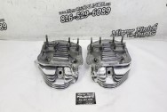 Harley Davidson Panhead Cylinder Heads AFTER Chrome-Like Metal Polishing and Buffing Services / Restoration Services - Aluminum Polishing - Motorcycle Polishing