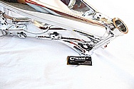 Motorcycle Sport Bike Aluminum Frame AFTER Chrome-Like Metal Polishing and Buffing Services