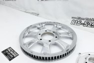 Motorcycle Sprocket and Fuel Injection Piece AFTER Chrome-Like Metal Polishing | Aluminum Polishing | Motorcycle Polishing Service