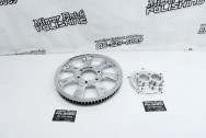 Motorcycle Sprocket and Fuel Injection Piece AFTER Chrome-Like Metal Polishing | Aluminum Polishing | Motorcycle Polishing Service