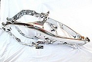 Motorcycle Sport Bike Aluminum Frame AFTER Chrome-Like Metal Polishing and Buffing Services