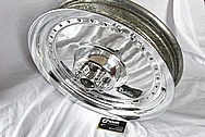 Aluminum Motorcycle Wheel AFTER Chrome-Like Metal Polishing and Buffing Services