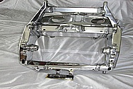 Suzuki Hayabusa Aluminum Motorcycle Frame AFTER Chrome-Like Metal Polishing and Buffing Services / Restoration Services