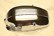 BMW Motorcycle Aluminum Cover Pieces AFTER Chrome-Like Metal Polishing and Buffing Services