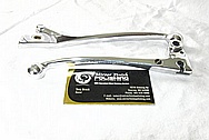 Motorcycle Aluminum Brake Levers and Reservoir AFTER Chrome-Like Metal Polishing and Buffing Services / Resoration Services 