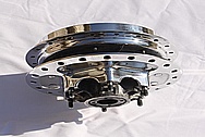 Aluminum Motorcycle Hub AFTER Chrome-Like Metal Polishing and Buffing Services