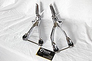 Aluminum Rear Passenger Footpegs AFTER Chrome-Like Metal Polishing and Buffing Services / Restoration Services 
