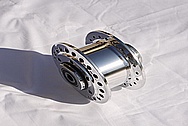 Aluminum Motorcycle Hub AFTER Chrome-Like Metal Polishing and Buffing Services