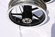 Yamaha Victory Aluminum Motorcycle Wheel AFTER Chrome-Like Metal Polishing and Buffing Services