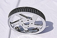 Yamaha Victory Aluminum Belt Drive Cog AFTER Chrome-Like Metal Polishing and Buffing Services