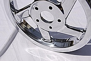 Yamaha Victory Aluminum Belt Drive Cog AFTER Chrome-Like Metal Polishing and Buffing Services