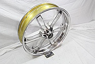 Buell XP Aluminum Powdercoated Motorcycle Wheels AFTER Chrome-Like Metal Polishing and Buffing Services / Restoration Services 