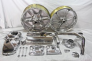 Buell XP Aluminum Motorcycle Parts AFTER Chrome-Like Metal Polishing and Buffing Services / Restoration Services