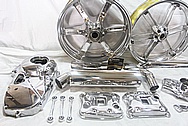 Buell XP Aluminum Motorcycle Parts AFTER Chrome-Like Metal Polishing and Buffing Services / Restoration Services