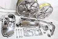 Buell XP Aluminum Motorcycle Parts AFTER Chrome-Like Metal Polishing and Buffing Services / Restoration Services