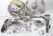 Buell XP Aluminum Motorcycle Parts AFTER Chrome-Like Metal Polishing and Buffing Services / Restoration Services