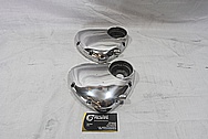 Triumph Aluminum Motorcycle Engine Cover Piece AFTER Chrome-Like Metal Polishing and Buffing Services / Restoration Services 