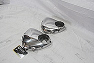 Triumph Aluminum Motorcycle Engine Cover Piece AFTER Chrome-Like Metal Polishing and Buffing Services / Restoration Services 