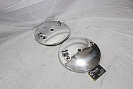 Triumph Aluminum Motorcycle Engine Cover Piece AFTER Chrome-Like Metal Polishing and Buffing Services / Restoration Services 