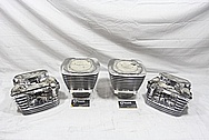 Harley Davidson S&S Aluminum Cylinders and Cylinder Heads AFTER Chrome-Like Metal Polishing and Buffing Services / Restoration Services 