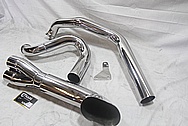 Custom Stainless Steel Motorcycle Pipes AFTER Chrome-Like Metal Polishing and Buffing Services / Restoration Services